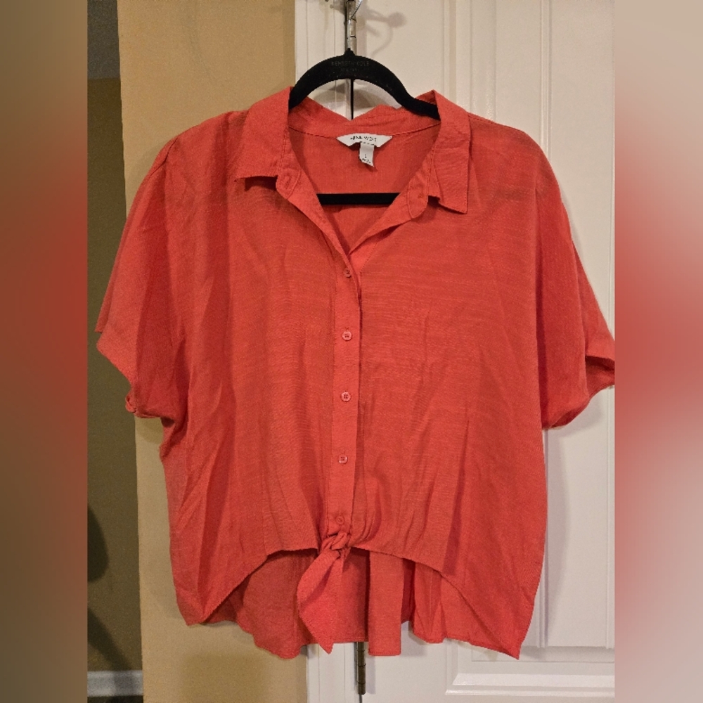 Nine West Women's Button-Up Top Sz Large